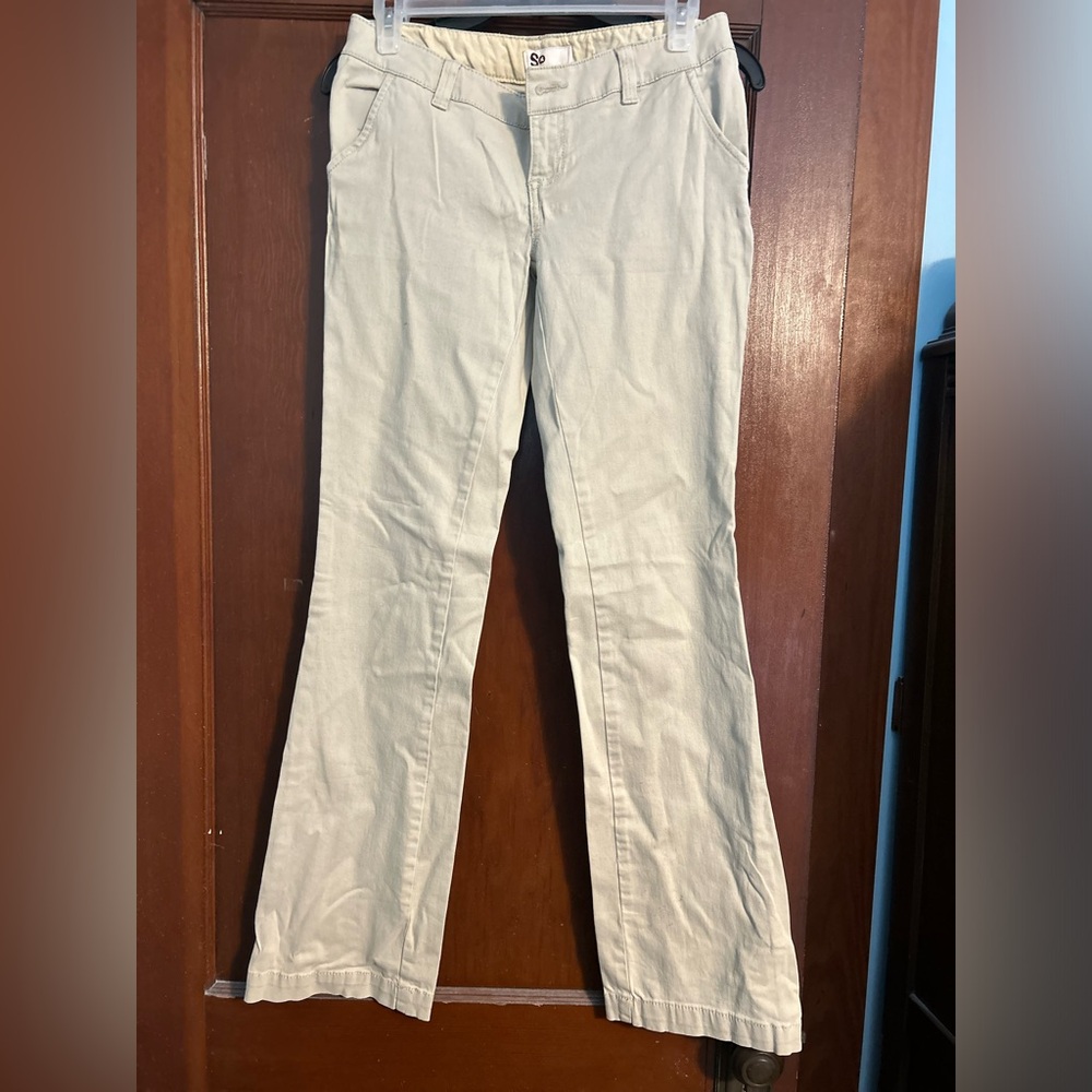 SO flare khaki pants, 1 (Juniors)